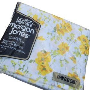 VTG Morgan Jones Princess Yellow Twin Flat Sheet